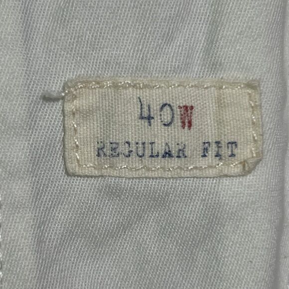 VINTAGE J. Crew Seersucker Shorts Mens 41 TAG 40 Chino Multi Flat Front Preppy - Picture 6 of 13